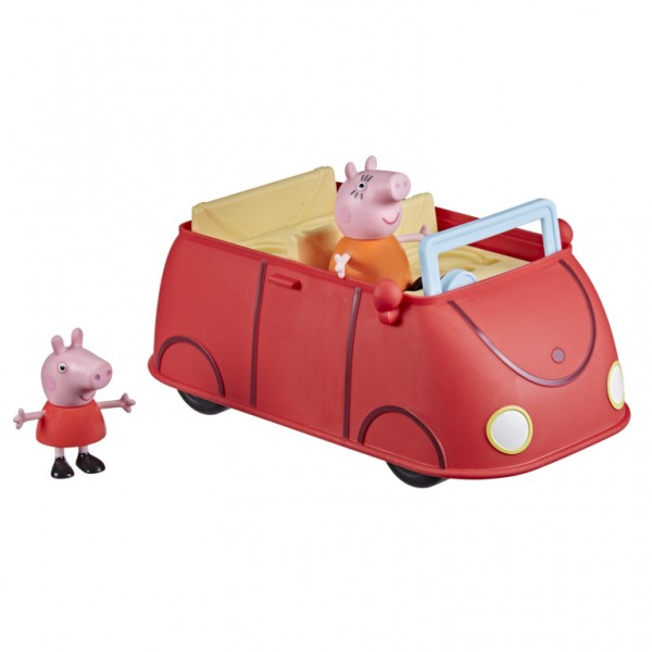 VEHICULO PEPPA PIG EL AUTO ROJO DE LA FAMILIA DE PEPPA PIG