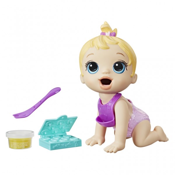 MUÑECA BABY ALIVE HORA DE COMER BEBÉ CABELLO RUBIA