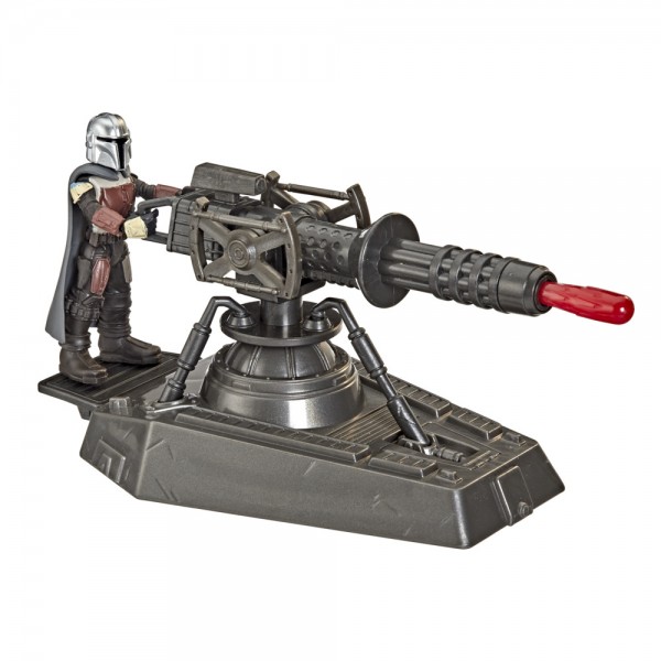 FIGURA STAR WARS MISSION FLEET HOVER EWEB CANNON MANDALORIAN