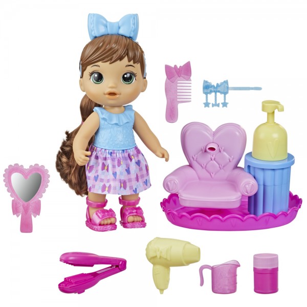 MUÑECA BABY ALIVE DIVERSION CON BURBUJAS CASTAÑA