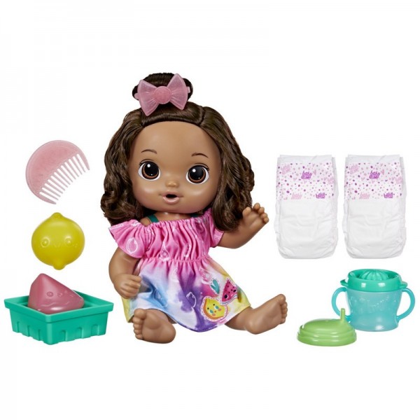 MUÑECA BABY ALIVE BEBIDA DE FRUTAS LIMÓN