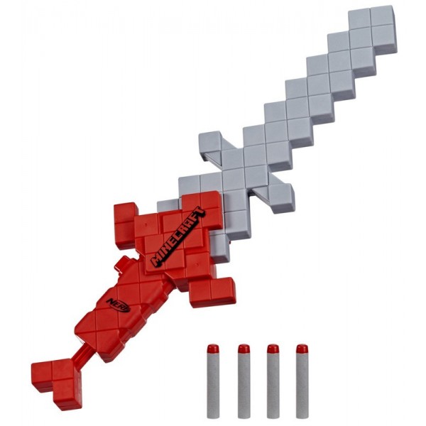 ESPADA NERF MINECRAFT LANZADARDOS DE ESPUMA