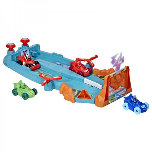 FIGURA DE ACCIÓN PJ MASKS ANIMAL POWER CARRERAS Y CHOQUES