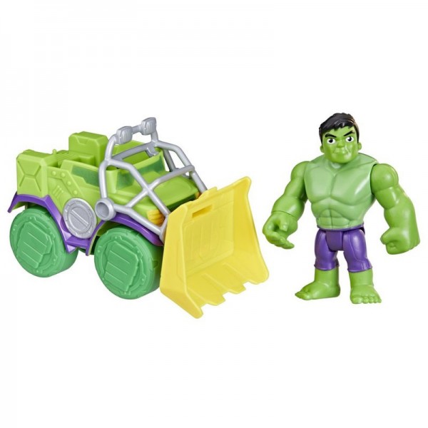 FIGURA DE ACCIÓN SPIDEY AND FRIENDS SET HULK Y CAMIÓN DEMOLEDOR