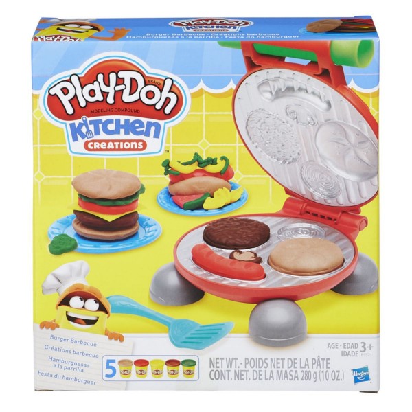MASAS Y PLASTILINAS PLAY-DOH KITCHEN CREATIONS HAMBURGUESA PARRILLA