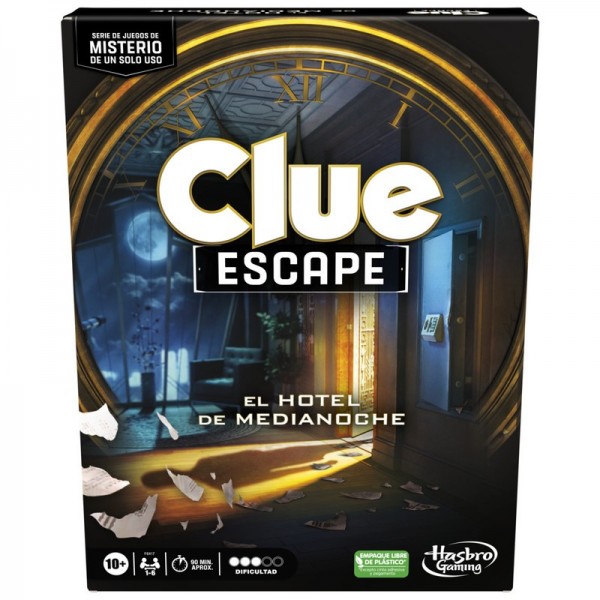 JUEGO DE MESA HASBRO GAMING CLUE ESCAPE EL HOTEL DE MEDIANOCHE