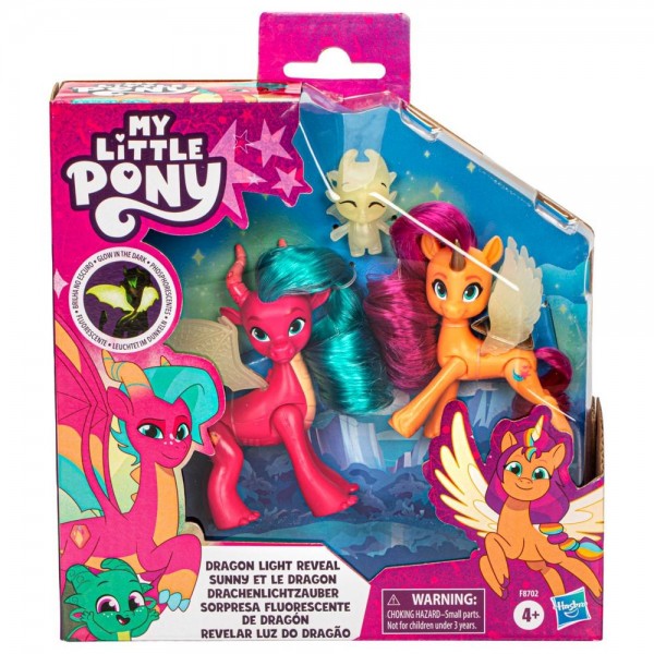 MUÑECA MY LITTLE PONY SORPRESA FLUORESCENTE DE DRAGÓN