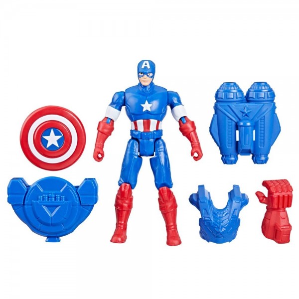 FIGURA DE ACCIÓN MARVEL AVENGERS EPIC HERO SERIES CAPITÁN AMÉRICA CON EQUIPAMIENTO DE BATALLA