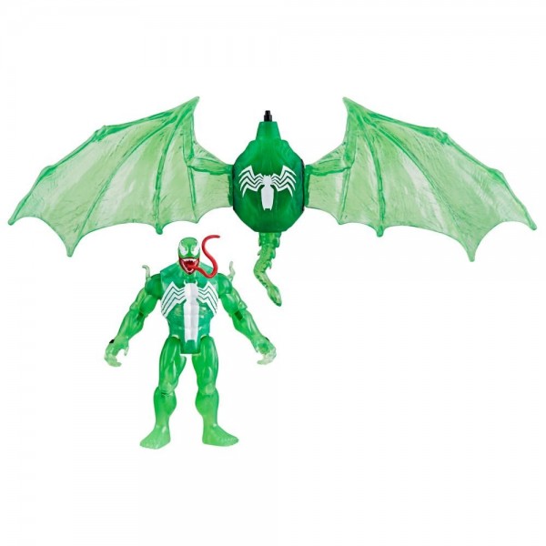 SET SPIDERMAN EPIC HERO SERIES WEB SPLASHERS HIDROATAQUE AÉREO DE SIMBIONTE VERDE