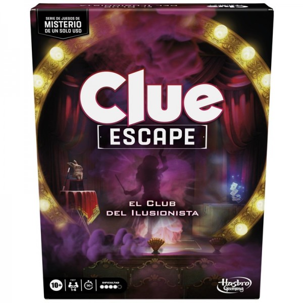 JUEGO DE MESA HASBRO GAMING CLUE ESCAPE EL CLUB DEL ILUSIONISTA