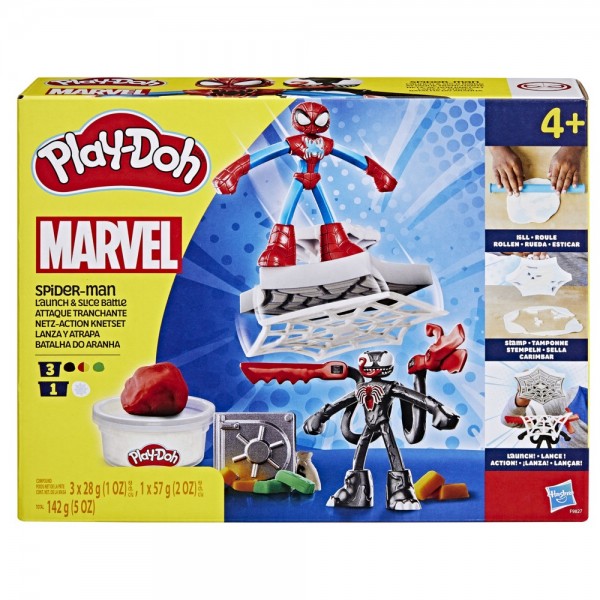 MASAS PLAY DOH MARVEL SPIDER-MAN LANZA Y ATRAPA