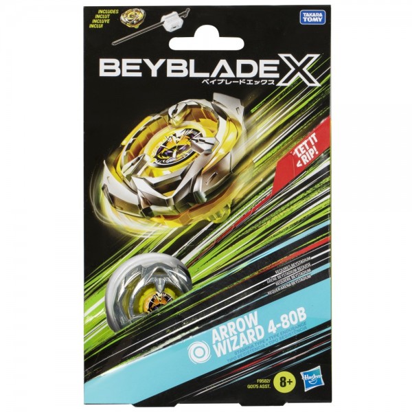 TROMPO BEYBLADE X KIT INICIAL ARROW WIZARD 4-80B