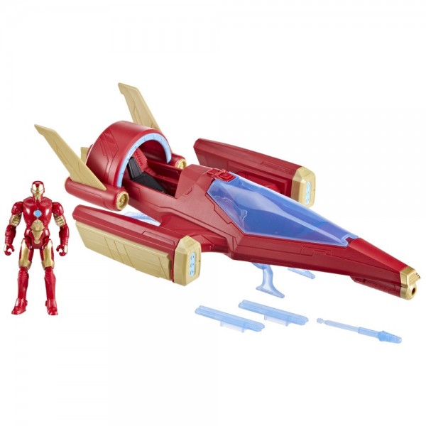 FIGURA DE ACCIÓN MARVEL AVENGERS EPIC HERO SERIES IRON MAN JET DE COMBATE