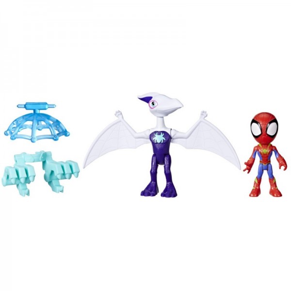 FIGURA DE ACCIÓN SPIDEY & HIS AMAZING FRIENDS DINO-WEBS GHOSTASAURUS & SPIDEY
