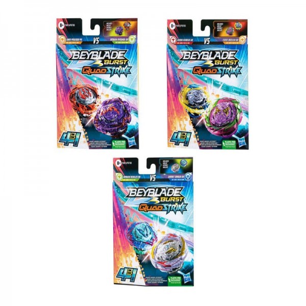 TROMPO BEYBLADE BURST QUADSTRIKE PACK DOBLE SURTIDO