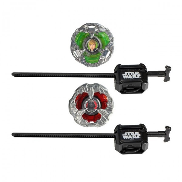 TROMPO BEYBLADE X STAR WARS LUKE SKYWALKER 4-80B Y DARTH VADER 4-60B