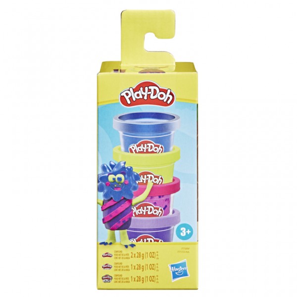 MASAS PLAY-DOH MONSTER MINI PACK COLORES BRILLANTES Y METÁLICOS
