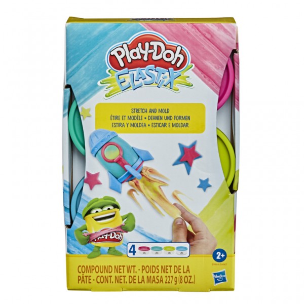 MASAS PLAY-DOH ELASTIX SET COLORES BRILLANTES