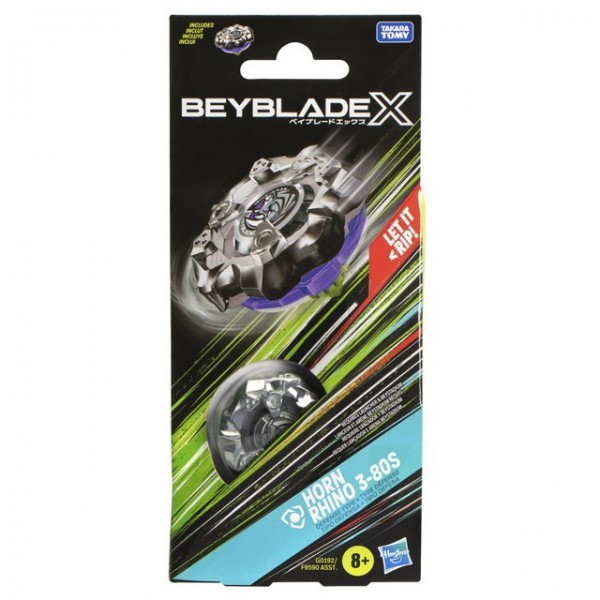 TROMPO BEYBLADE X KIT DE REFUERZO HORN RHINO 3-80S