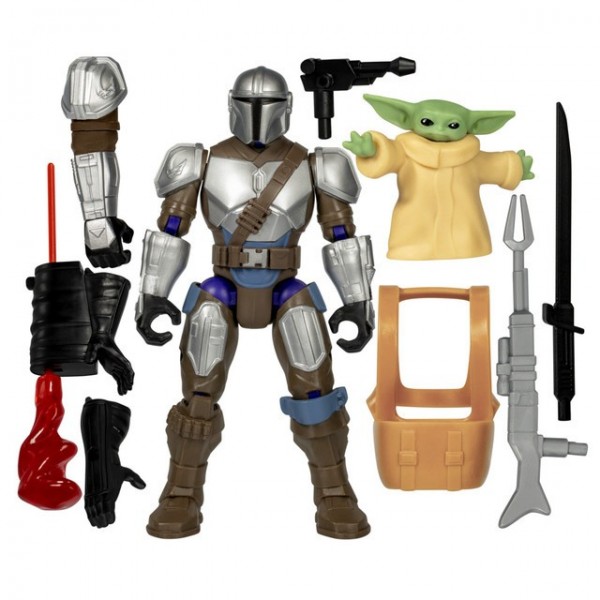 FIGURA DE ACCIÓN STAR WARS MIXMASHERS EL MANDALORIANO Y GROGU