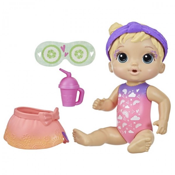 MUÑECA BABY ALIVE BEBÉ SPA MULTICOLOR CABELLO RUBIO