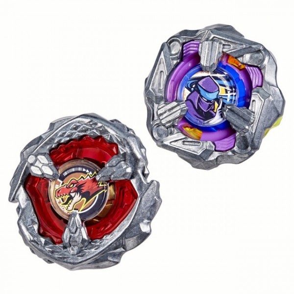 TROMPO BEYBLADE X PACK DOBLE BEAT TYRANNO 4-70Q Y KNIFE SHINOBI 4-80HN