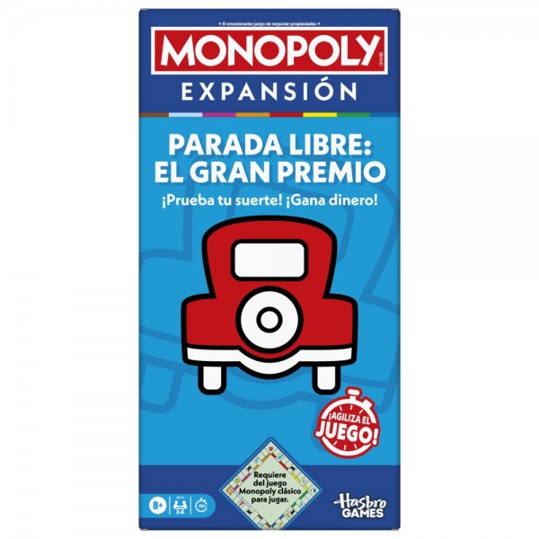 JUEGO DE MESA MONOPOLY EXPANSIÓN GRAN PREMIO PARKING GRATUITO