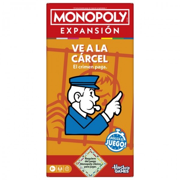 JUEGO DE MESA MONOPOLY EXPANSIÓN VE A LA CÁRCEL