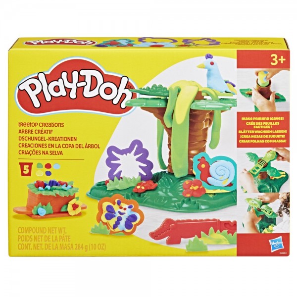SET DE MASA MOLDEABLE PLAY DOH CREACIONES EN LA COPA DEL ÁRBOL